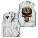 Custom Name Triumph Motorcycles Leather Vest - Personalized Logo Car Motorcycle Model