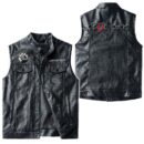 Custom Name Can Am Ryker Leather Vest - Personalized Logo Car Motorcycle Model