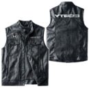 Custom Name Honda I-vtec Leather Vest - Personalized Logo Car Motorcycle Model