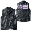Custom Name Brp Ski-doo Leather Vest - Personalized Logo Car Motorcycle Model