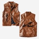 Custom Name Sea Ray Leather Vest - Personalized Logo Car Motorcycle Model
