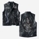 Custom Name Buick Leather Vest - Personalized Logo Car Motorcycle Model