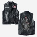 Custom Name Holden Leather Vest - Personalized Logo Car Motorcycle Model