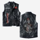 Custom Name Moto Guzzi Leather Vest - Personalized Logo Car Motorcycle Model