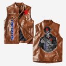 Suzuki Vest Leather Jacket, Vintage Style, Personalized Gift For Car And Motorcycle Loves