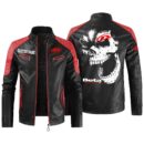 Custom Name Beta Contrast Leather Jacket - Personalized Logo Car Motorcycle Model