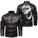 Acura Leather Jackets, Black And Brown Vintage Style, Customize Name And Any Logo, Car Or Motor Model