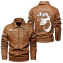 Acura Leather Jackets, Black And Brown Vintage Style, Customize Name And Any Logo, Car Or Motor Model