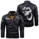 Acura Leather Jackets, Black And Brown Vintage Style, Customize Name And Any Logo, Car Or Motor Model