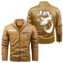 Acura Leather Jackets, Black And Brown Vintage Style, Customize Name And Any Logo, Car Or Motor Model