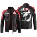 Custom Name Holden Contrast Leather Jacket - Personalized Logo Car Motorcycle Model