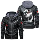 Custom Name Allis Chalmers Skull Leather Jacket - Personalized Logo Car Motorcycle Model