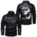 Custom Name Beta Skull Leather Jacket - Personalized Logo Car Motorcycle Model