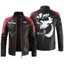 Custom Name Ford F150 Contrast Leather Jacket - Personalized Logo Car Motorcycle Model