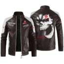 Custom Name Toyota 86 Contrast Leather Jacket - Personalized Logo Car Motorcycle Model