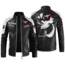 Custom Name Toyota Mr2 Contrast Leather Jacket - Personalized Logo Car Motorcycle Model