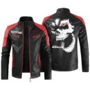 Custom Name Boston Whaler Contrast Leather Jacket - Personalized Logo Car Motorcycle Model