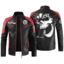 Custom Name Ural Motorcycles Contrast Leather Jacket - Personalized Logo Car Motorcycle Model