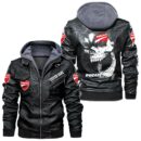 Custom Name Ducati Skull Leather Jacket - Personalized Logo Car Motorcycle Model