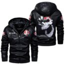 Custom Name Holden Skull Leather Jacket - Personalized Logo Car Motorcycle Model