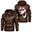 Custom Name Holden Skull Leather Jacket - Personalized Logo Car Motorcycle Model