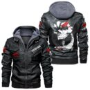 Custom Name Honda Cbr Skull Leather Jacket - Personalized Logo Car Motorcycle Model