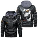 Custom Name Indian Motorcycle Skull Leather Jacket - Personalized Logo Car Motorcycle Model