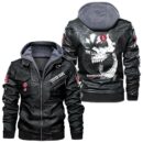 Custom Name Kenworth Skull Leather Jacket - Personalized Logo Car Motorcycle Model