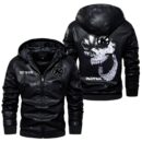 Custom Name Kona Bicycle Skull Leather Jacket - Personalized Logo Car Motorcycle Model