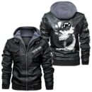 Custom Name Kona Bicycle Skull Leather Jacket - Personalized Logo Car Motorcycle Model