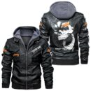 Custom Name Ktm Skull Leather Jacket - Personalized Logo Car Motorcycle Model