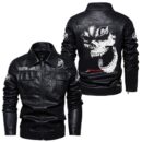 Custom Name Mercury Marine Skull Leather Jacket - Personalized Logo Car Motorcycle Model