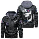 Custom Name Scania Skull Leather Jacket - Personalized Logo Car Motorcycle Model