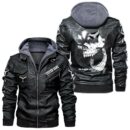 Custom Name Slingshot Skull Leather Jacket - Personalized Logo Car Motorcycle Model