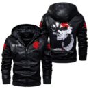 Suzuki Hayabusa Leather Jackets, Black And Brown Vintage Style, Customize Name And Any Logo, Car Or Motor Model