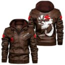 Suzuki Hayabusa Leather Jackets, Black And Brown Vintage Style, Customize Name And Any Logo, Car Or Motor Model