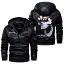 Custom Name DOHC VTEC Leather Jacket - Personalized Logo Car Motorcycle Model