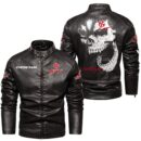 Custom Name Toyota 86 Skull Leather Jacket - Personalized Logo Car Motorcycle Model