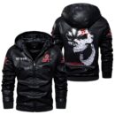 Custom Name Toyota 86 Skull Leather Jacket - Personalized Logo Car Motorcycle Model