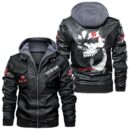 Custom Name Toyota 86 Skull Leather Jacket - Personalized Logo Car Motorcycle Model