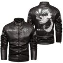 Custom Name Toyota Fj Cruiser Skull Leather Jacket - Personalized Logo Car Motorcycle Model