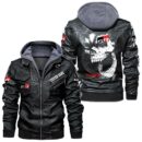 Custom Name Toyota Gazoo Racing Skull Leather Jacket - Personalized Logo Car Motorcycle Model