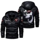 Custom Name Toyota Mr2 Skull Leather Jacket - Personalized Logo Car Motorcycle Model
