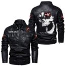 Custom Name Toyota Mr2 Skull Leather Jacket - Personalized Logo Car Motorcycle Model