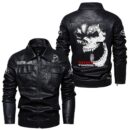 Custom Name Toyota Tundra PU Leather Hooded Jacket – Personalized Logo Car Motorcycle Model