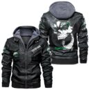 Custom Name Benelli Skull Leather Jacket - Personalized Logo Car Motorcycle Model