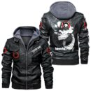 Custom Name Bimota Skull Leather Jacket - Personalized Logo Car Motorcycle Model