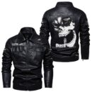 Custom Name Buell Motorcycles Skull Leather Jacket - Personalized Logo Car Motorcycle Model