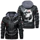 Custom Name Deutz Skull Leather Jacket - Personalized Logo Car Motorcycle Model