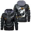 Custom Name Jcb Skull Leather Jacket - Personalized Logo Car Motorcycle Model